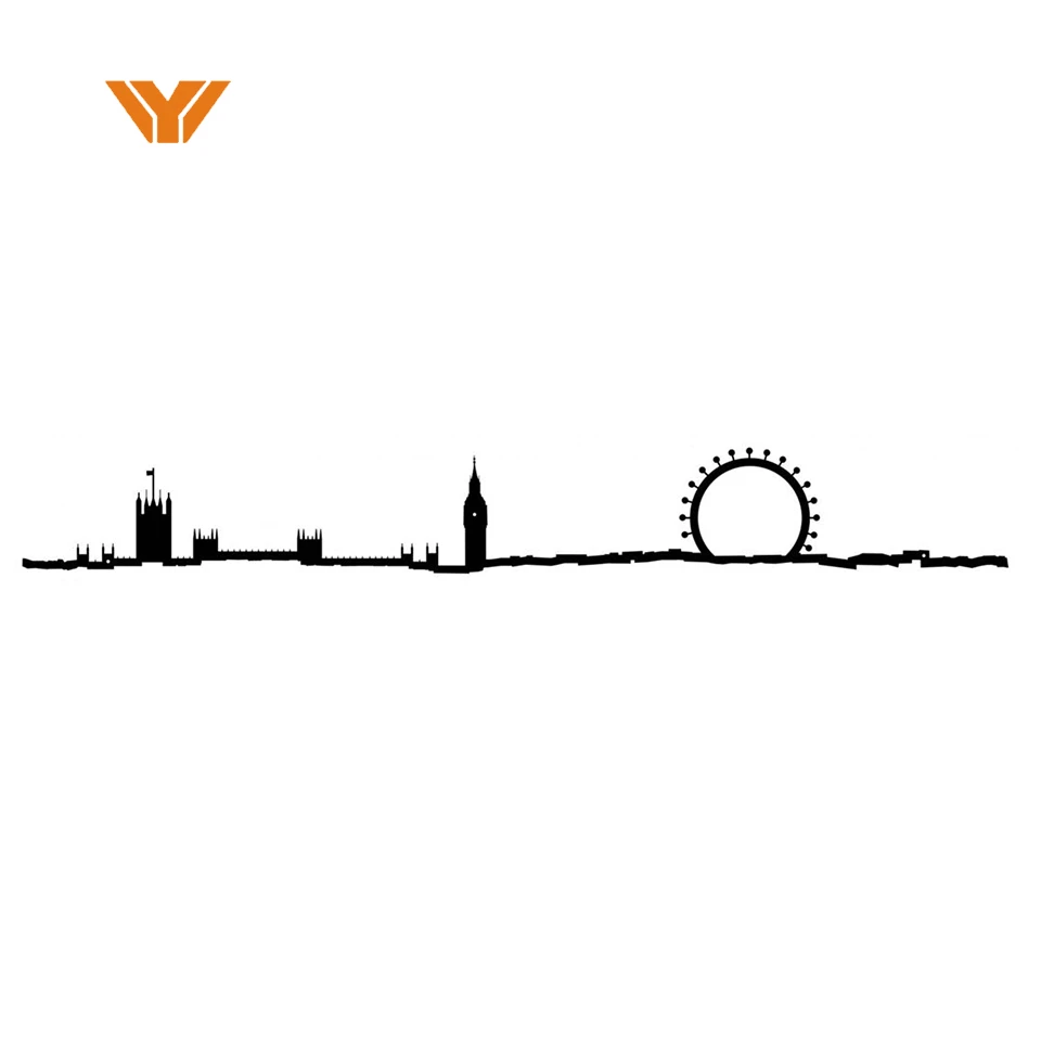 Line City Skyline Customized Aluminum Stainless Steel Decoration Suitable For Indoor Outdoor Home Hotel Laser Cut Metal