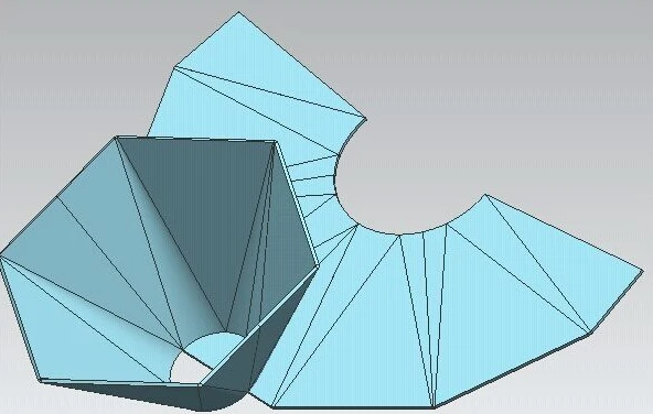 Unfolding Method for Sheet Metal Bending